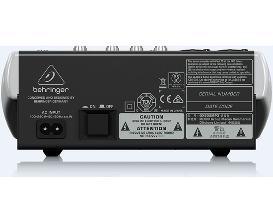 Микшерный пульт BEHRINGER XENYXQX602MP3