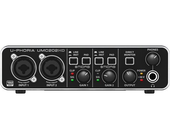 Аудиоинтерфейс BEHRINGER UMC202HD