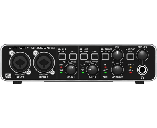 Аудиоинтерфейс BEHRINGER UMC204HD