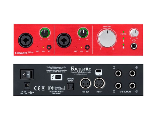 Аудиоинтерфейс FOCUSRITE Clarett 2 Pre Thunderbolt