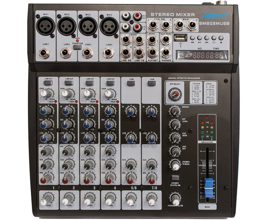 Микшерный пульт ARCTIC SM802M USB
