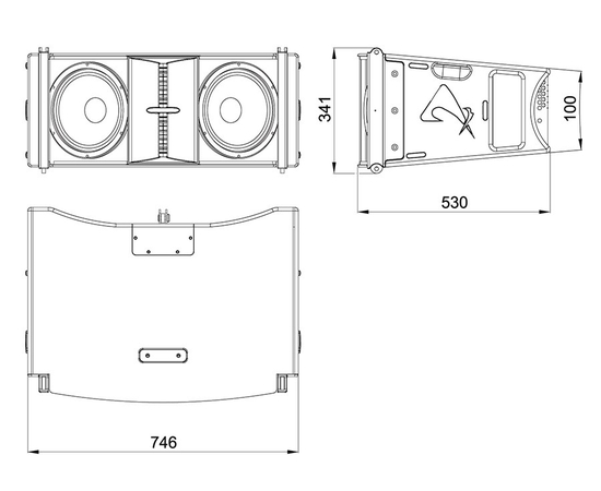 Активный элемент линейного массива PROEL AX2010A