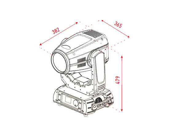 Полноповоротный прожектор PRO LUX HOTBEAM 280