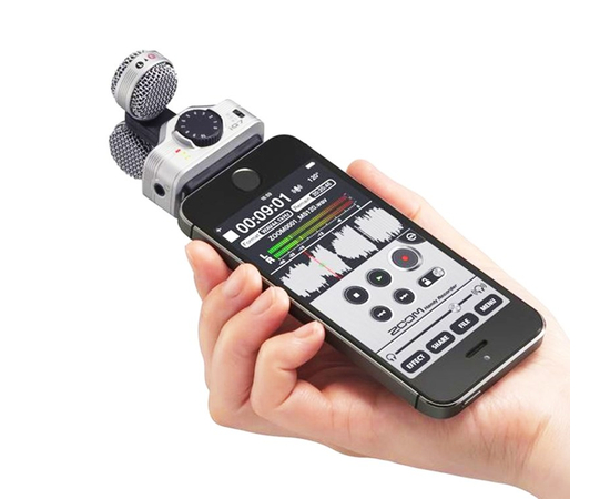 Портативный внешний стерео микрофон Zoom iQ7