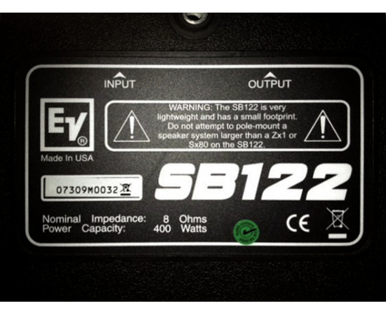 Сабвуфер Electro-Voice Sb122