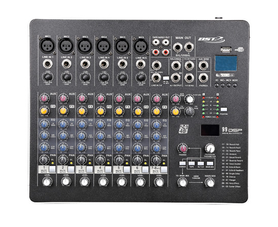 Аналоговый микшерный пульт BST LAB8DSP