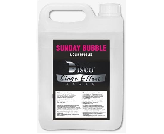 Жидкость для пузырей Disco Effect D-SB Sunday Bubble, 5 л - 122202 за 304 грн. | 4Club
