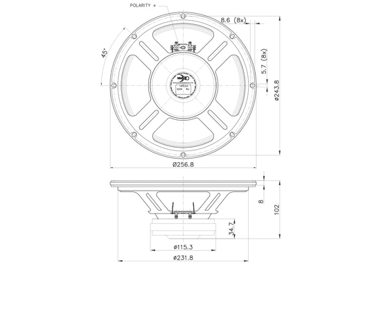 НЧ-динамик FaitalPRO 10FE200
