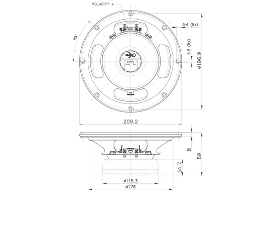 НЧ-динамик FaitalPRO 8FE200