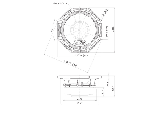 НЧ-динамик FaitalPRO 8PR210