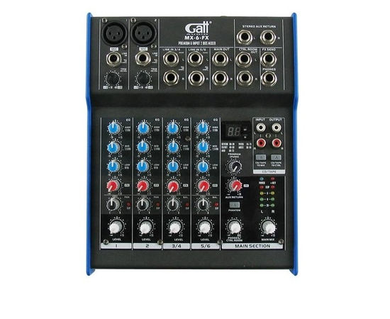 Микшерный пульт Gatt Audio MX-6-FX