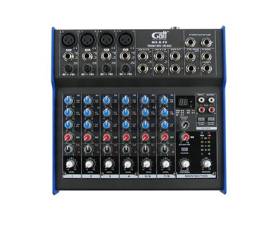 Микшерный пульт Gatt Audio MX-8-FX