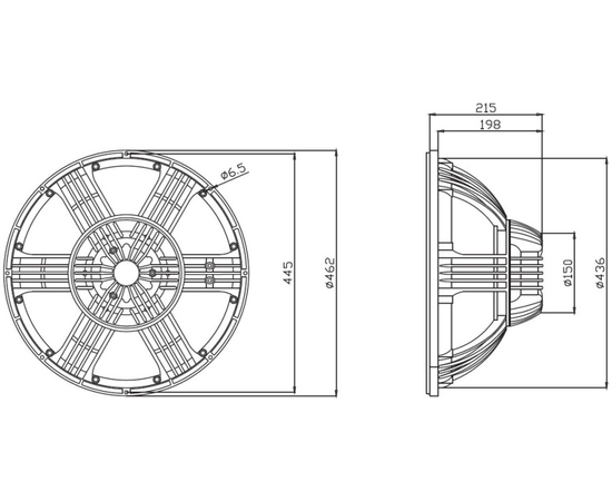 НЧ-динамик A&D 600ВТ D18G600