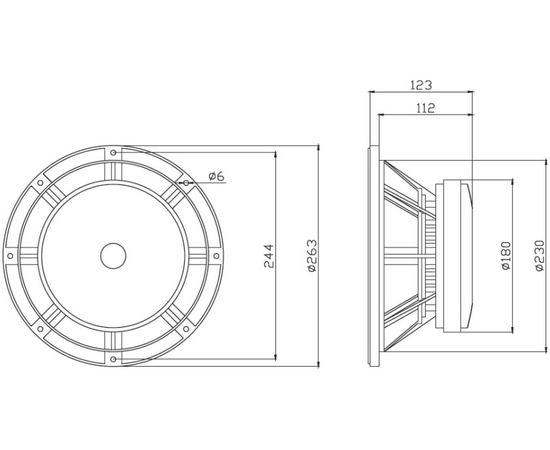 НЧ-динамик A&D 350ВТ K10F350A