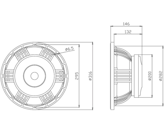 НЧ-динамик A&D 400ВТ K12F400