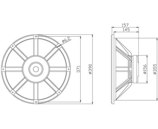 НЧ-динамик A&D 300ВТ K15E300
