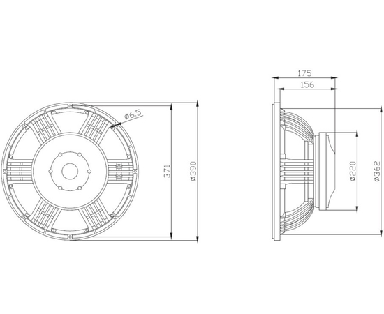 НЧ-динамик A&D 600ВТ K15G600