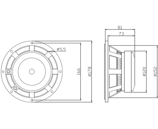 НЧ-динамик A&D 200Вт K65D200A