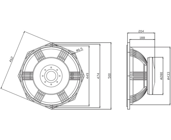 НЧ-динамик A&D 1000ВТ S18L1000