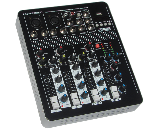 Микшерный пульт MixMaster T-4 USB+Bluetooth