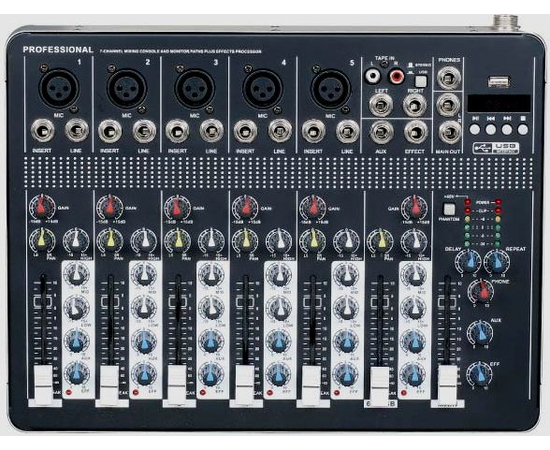 Микшерный пульт MixMaster T-7 USB+Bluetooth - 123485 за 0 грн. | 4Club