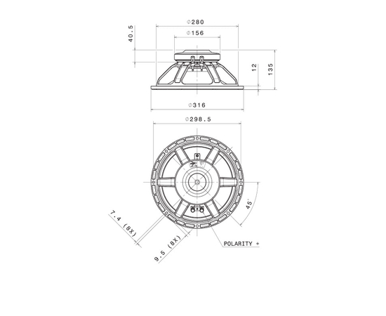 НЧ-динамик FaitalPRO 12PR310