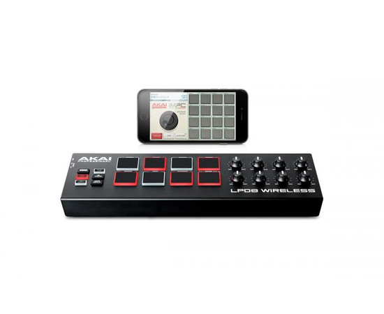 Портативный MIDI-контроллер AKAI LPD8 WIRELESS