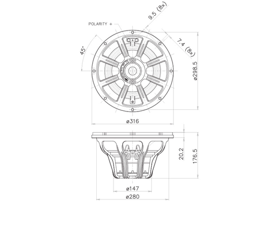 НЧ-динамик FaitalPRO 12RS1066