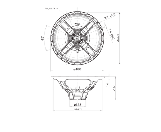 НЧ-динамик FaitalPRO 18HP1042