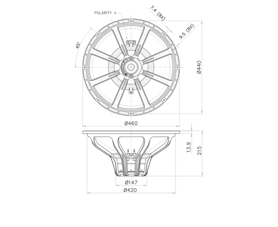 НЧ-динамик FaitalPRO 18HP1060