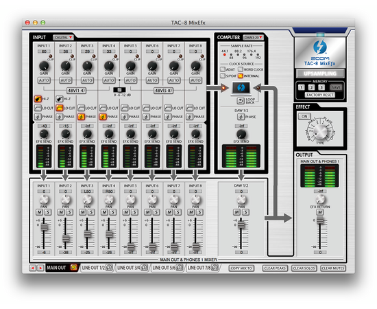 Звуковой интерфейс Zoom TAC-8
