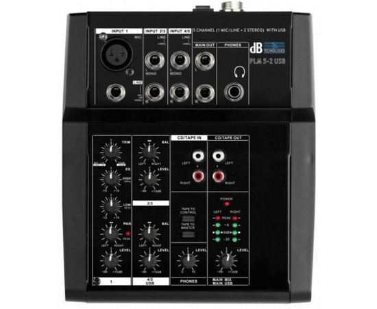 Микшерный пульт dB Technologies PLM 5.2 USB - 64639 за 0 грн. | 4Club