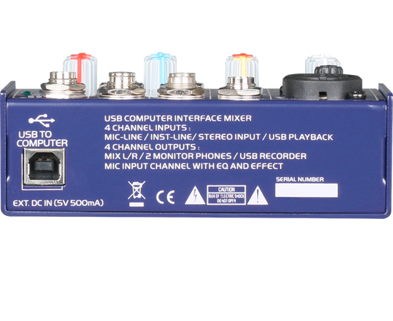 Мини микшер IBIZA MX35USB