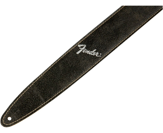 ​Ремень для гитары FENDER 2' DISTRESSED LEATHER STRAP BLACK