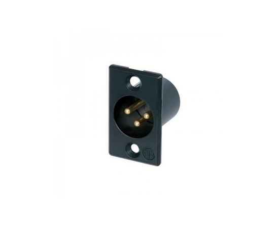 Панельный разъем Neutrik NC3MP-B - 130261 за 104 грн. | 4Club