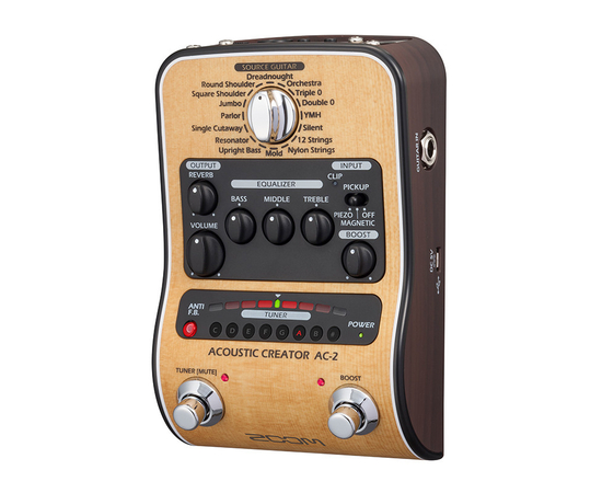 Компактный процессор для акустической гитары Zoom AC-2