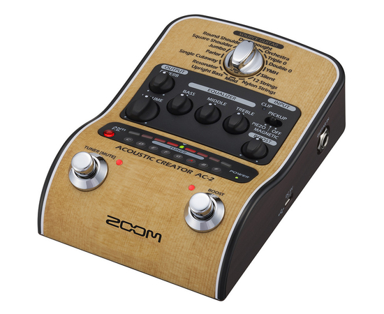 Компактный процессор для акустической гитары Zoom AC-2