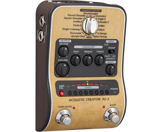 Компактный процессор для акустической гитары Zoom AC-2