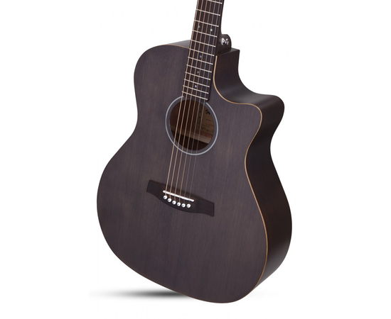 Акустическая гитара SCHECTER DELUXE ACOUSTIC SSTBLK