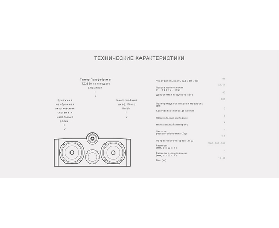 Полочная акустика Triangle GAMMA Black​
