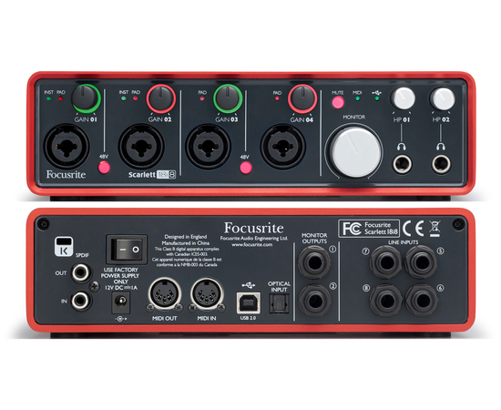 Аудиоинтерфейс FOCUSRITE Scarlett 18i8 NEW