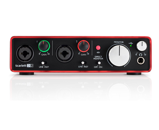 Аудиоинтерфейс FOCUSRITE SCARLETT 2I2 NEW