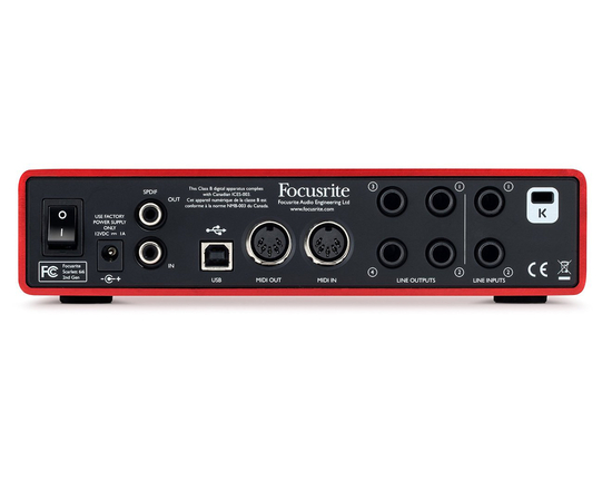 Аудиоинтерфейс FOCUSRITE SCARLETT 6I6 NEW