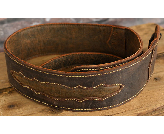 Гитарный ремень MARTIN 18A0079 Wingtip Guitar Strap (Dark Brown)