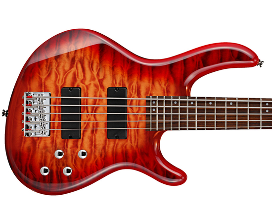 Бас-гитара CORT Action DLX V Plus (Cherry Red Sunburst)