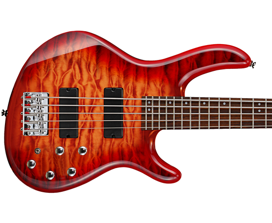 Бас-гитара CORT Action DLX V Plus (Cherry Red Sunburst)