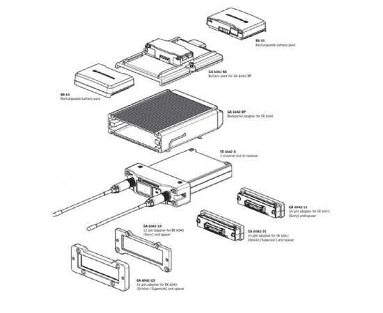 Адаптер для приёмника Sennheiser GA 6042 BP