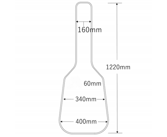 Чехол для бас гитары CNB BGB1280