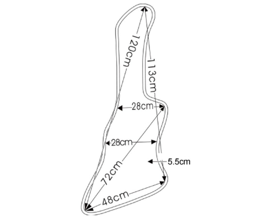 Чехол для электрогитары CNB EGB1680/EX