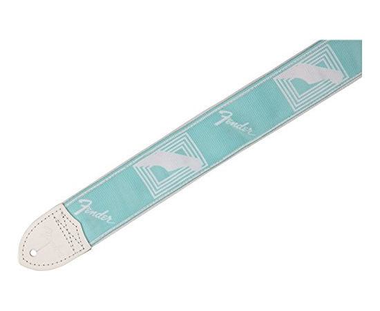 ​Гитарный ремень FENDER 2" MONOGRAMMED STRAP DAPHNE BLUE